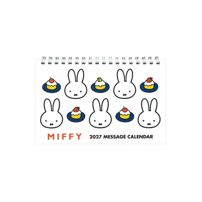 SQUARE Miffy 2027 Desk Calendar White 29BCA-3