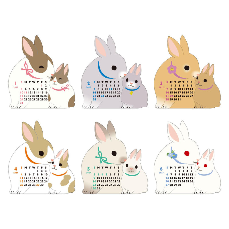 New Japan Calendar 2027 Desk Calendar Color Index NK8516
