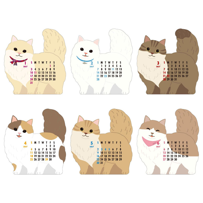New Japan Calendar 2027 Desk Calendar Colorful Plan NK528