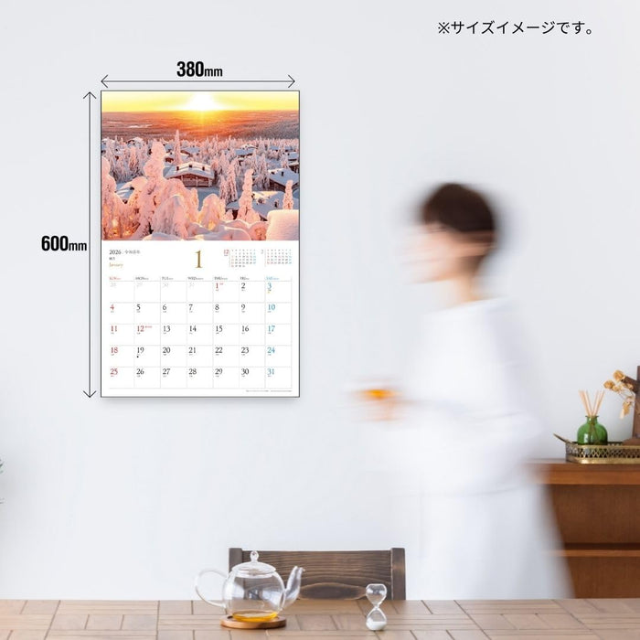 JTB Calendar The Most Beautiful Town in The World 2026 Wall Calendar