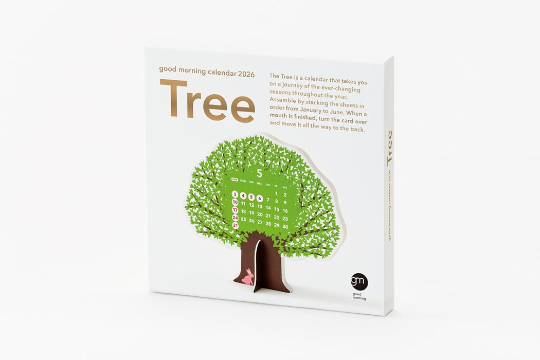 good morning 2026 desk calendar tree 2449