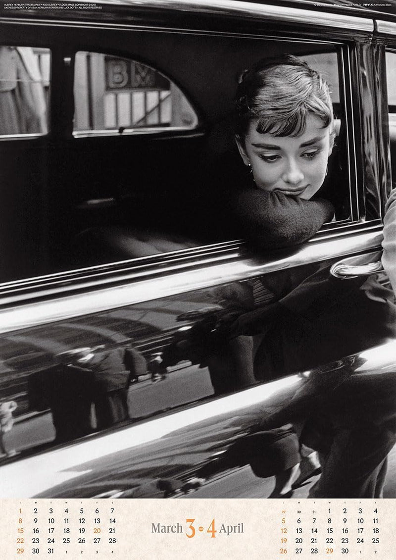 Try-X 2026 Wall Calendar Audrey Hepburn CL-341 B2