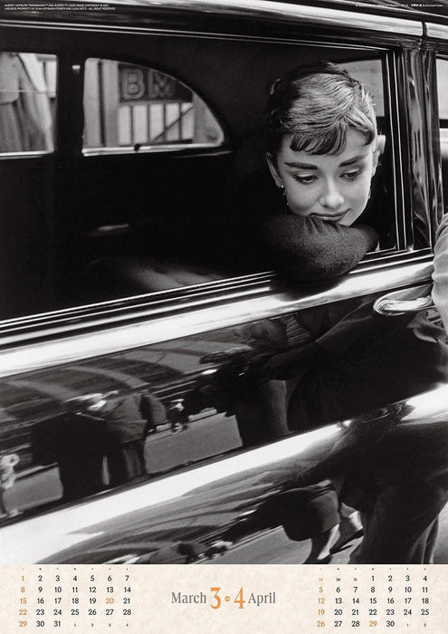 Try-X 2026 Wall Calendar Audrey Hepburn CL-341 B2