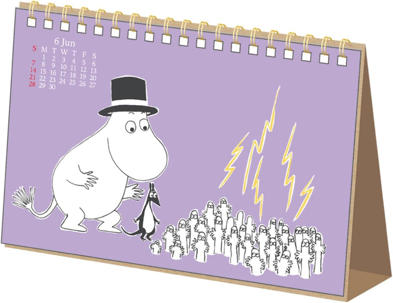 Gakken Sta:Ful 2026 Calendar Moomin Desk Ring Calendar M09537