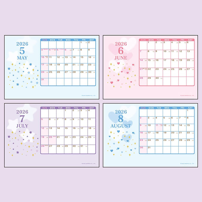 Sanrio Kuromi 2026 Mascot Desk Calendar 622907
