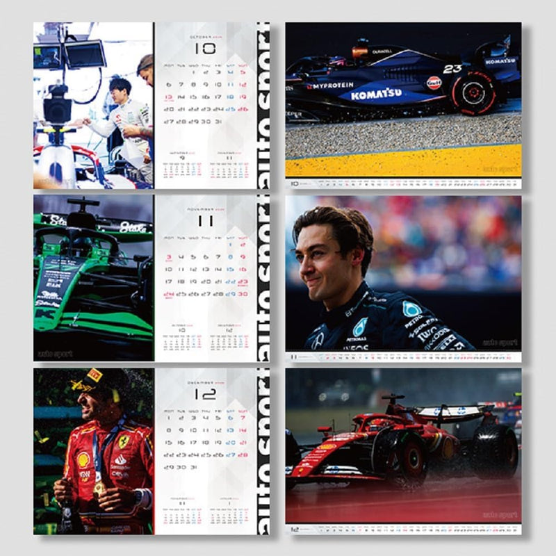 2025 Auto Sport Calendar FORMULA 1 (Desk Calendar)