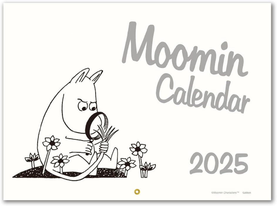 Gakken Sta:Ful 2025 Calendar Moomin Wall Calendar Large Size AM16009