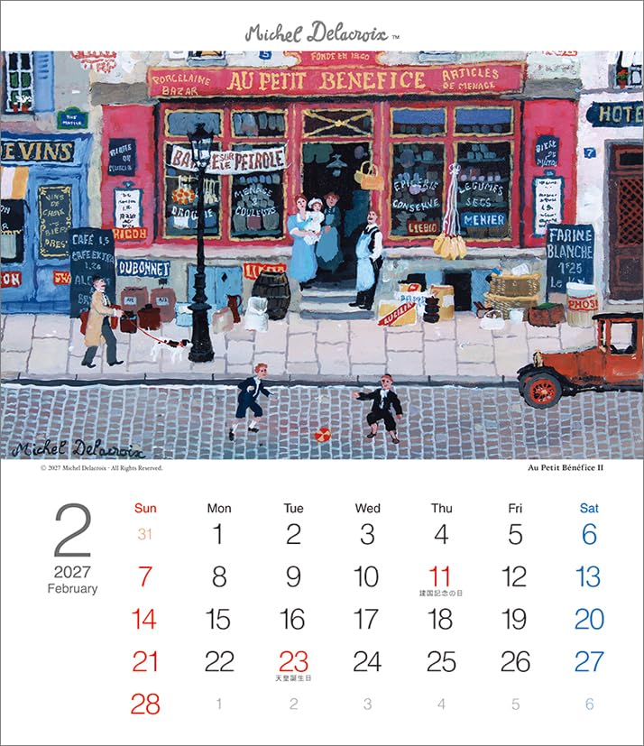 Todan 2027 Desk T Calendar Michel Delacroix CL27-1053