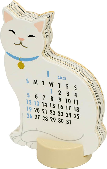 Greeting Life 2025 Desk Calendar Animal Die Cut Cat C-1637-ET