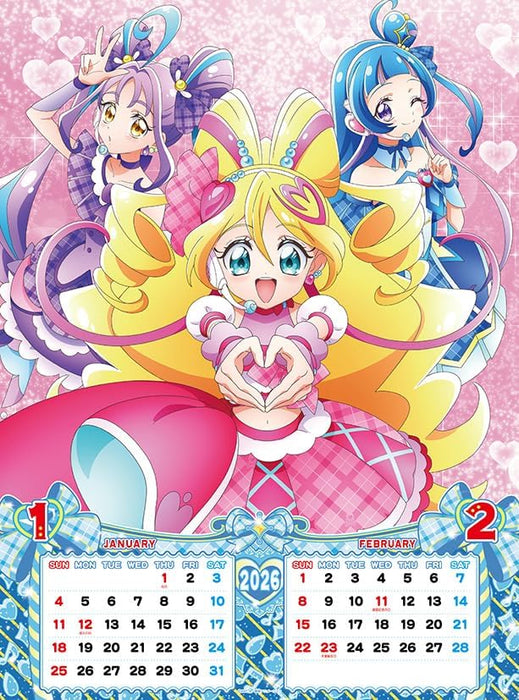 Toei Animation You and Idol Precure 2026 Calendar A2 CL-015