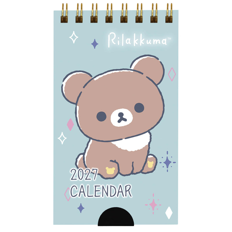 Todan 2027 Rilakkuma Pocket Calendar (Chairoikoguma) 12.3 x 7cm TD-30081-D