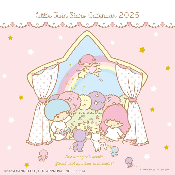 2025 Little Twin Stars Wall Calendar