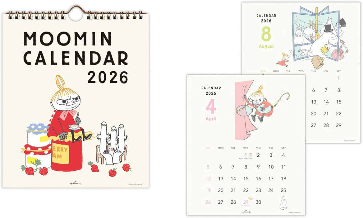 Hallmark Moomin Little My 2026 Wall Calendar Small Vertical Type 845445