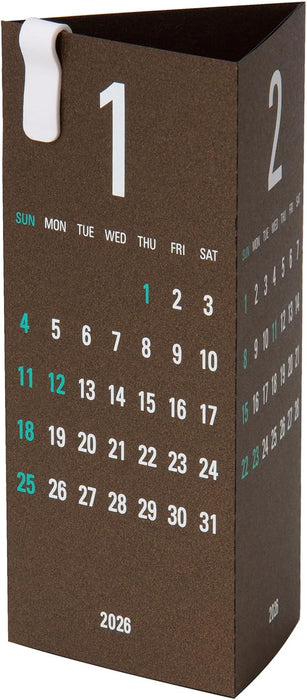 Replug 2026 Desk Calendar Triangler Bronza A26-499
