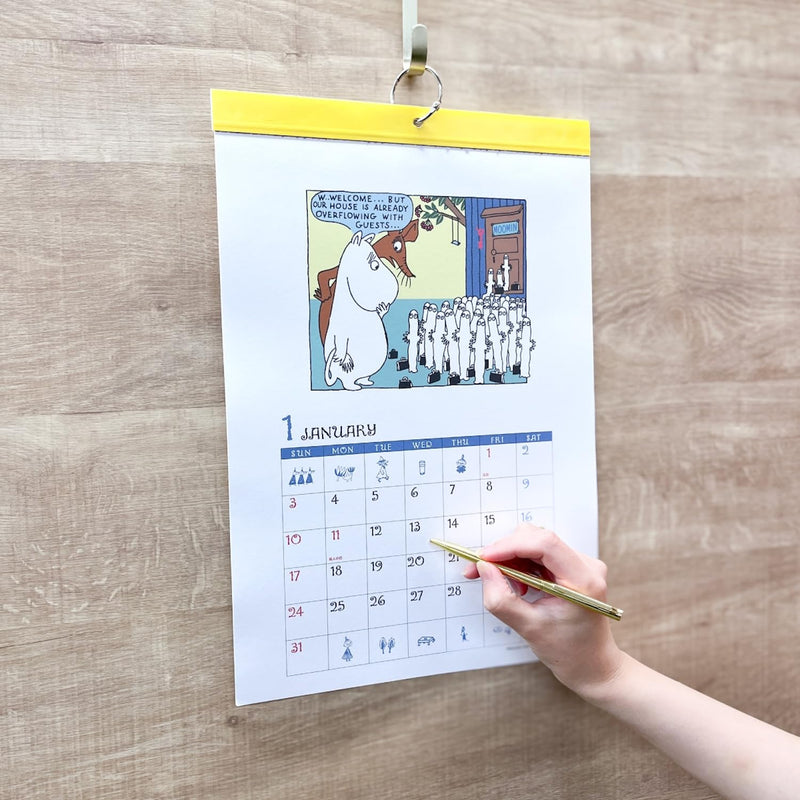 Midori 2027 Desk Calendar M Dog Pattern 31408006