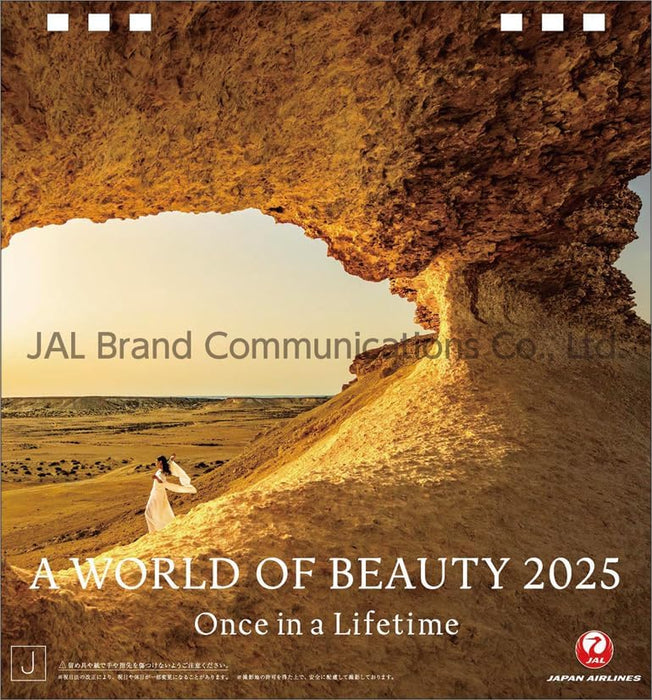 JAL 'A WORLD OF BEAUTY' (Desk Size) 2025 Desk Calendar CL25-1133