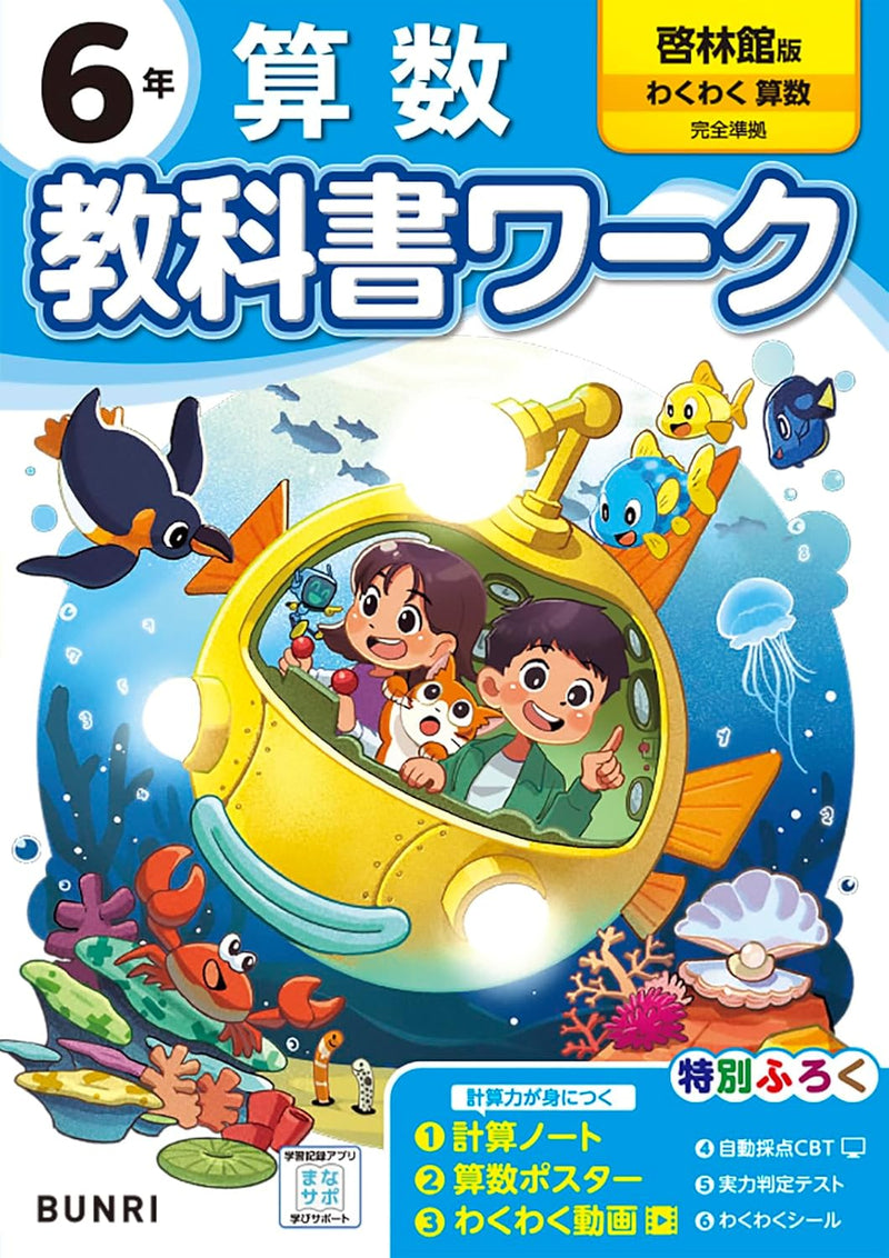 Shougaku Kyoukasho Work Mathematics 6th Grade Keirinkan Edition