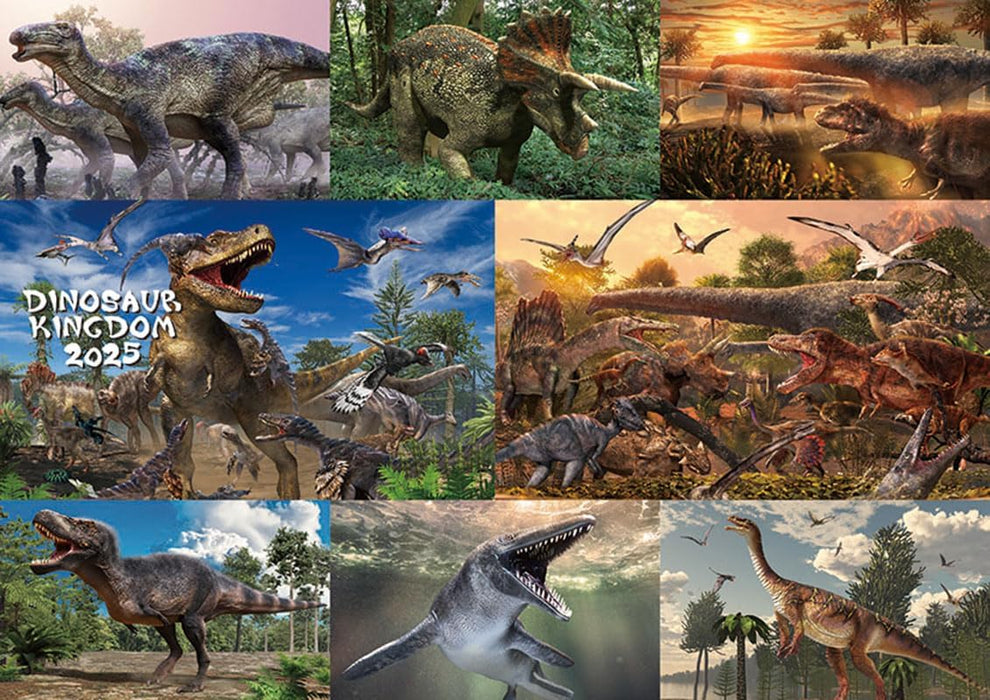 Try-X Dinosaur Kingdom 2025 Wall Calendar CL-477 51 x 36cm