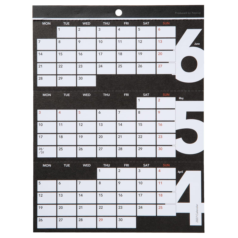 Replug 2027 Desk Calendar 3's A27-528