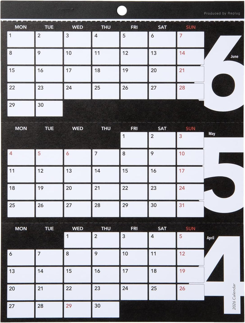 Replug 2026 Desk Calendar 3's A26-503