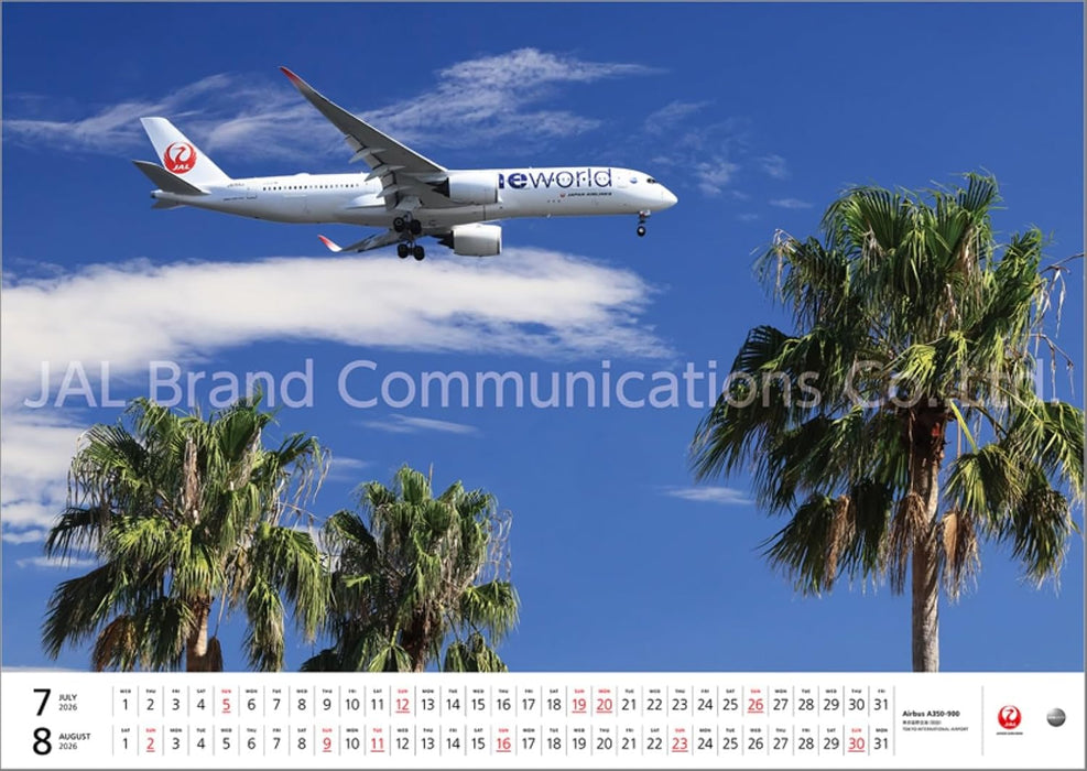 JAL 'FLEET' (Large Size) 2026 Wall Calendar CL25-1134