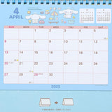 Sanrio Ring Calendar 2025 Cinnamoroll Desk Calendar with Schedule Stickers 451355