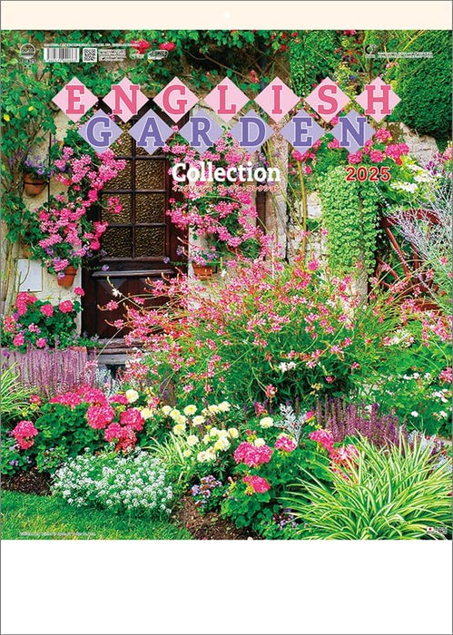 Todan 2025 Wall Calendar English Garden Collection CL25-1071