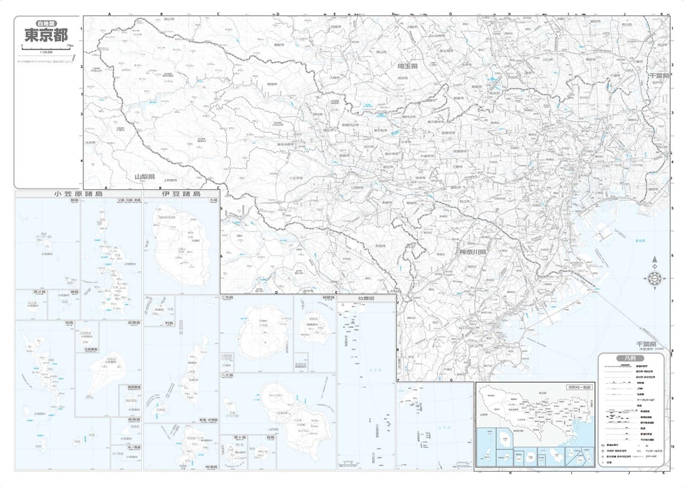 Prefecture Map Tokyo (Prefecture Map 13)