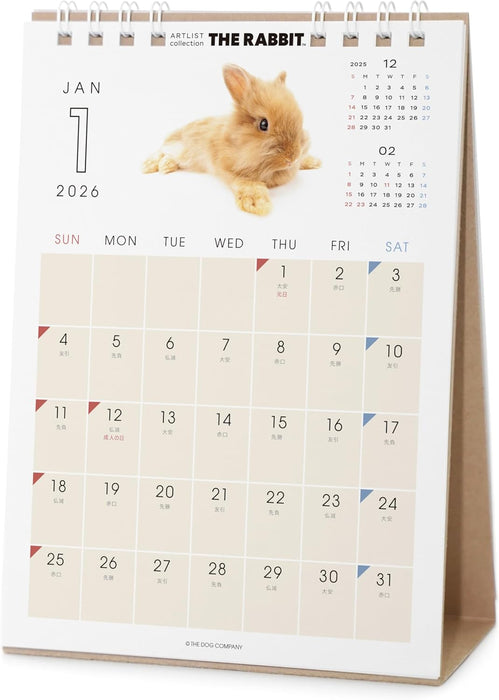 THE RABBIT 2026 Desk Calendar