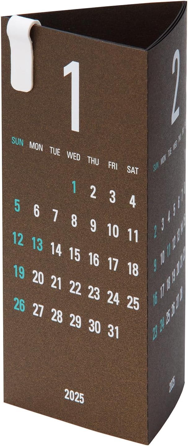 Replug 2025 Desk Calendar Triangler Bronze A25-444