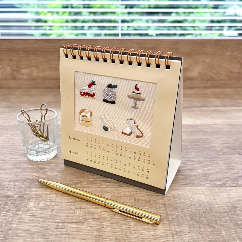 Gakken Sta:Ful 2026 Calendar annas Embroidery Desk Calendar M16501