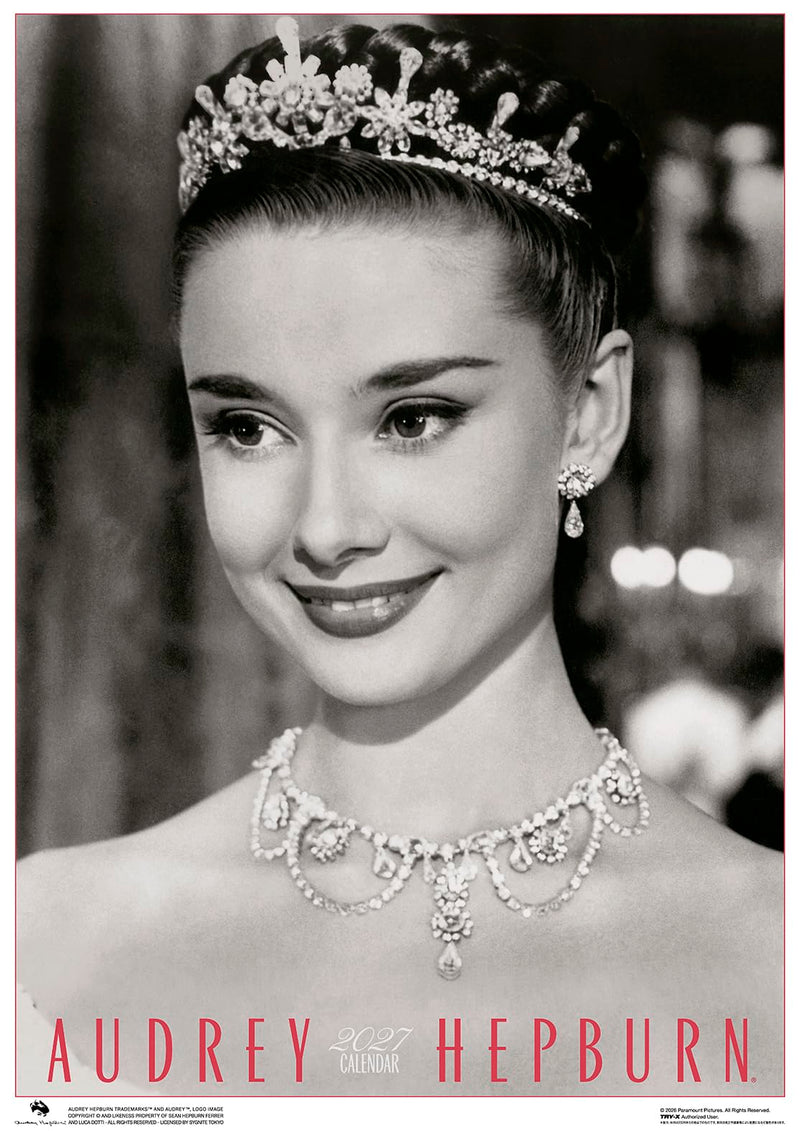 Try-X 2027 Wall Calendar Audrey Hepburn B2 27CL-341