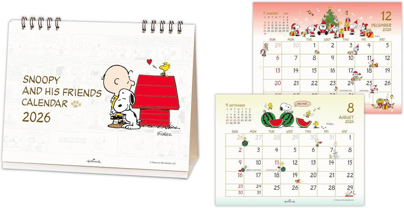 Hallmark Snoopy 2026 Desk Calendar 845490