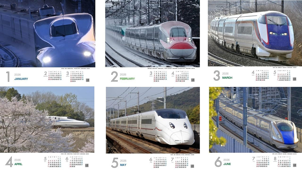 2026 Shinkansen Calendar