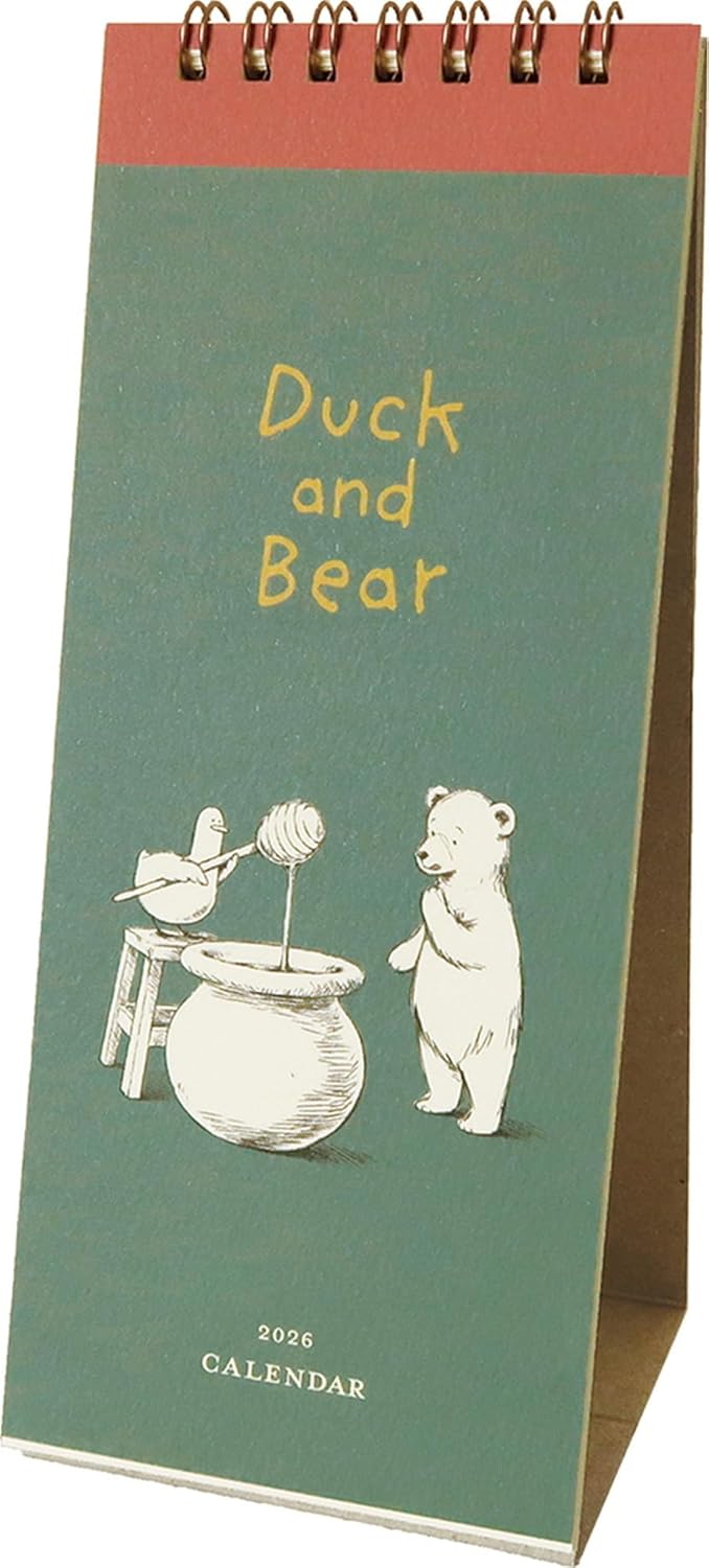 EL COMMUN MATOKA 2026 Desk Calendar Duck and Bear CAL-162