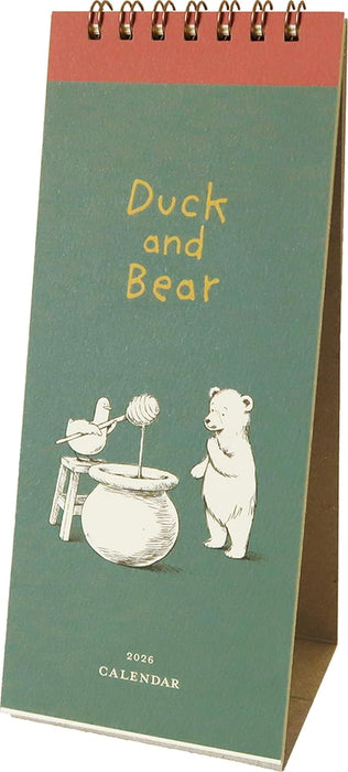 EL COMMUN MATOKA 2026 Desk Calendar Duck and Bear CAL-162