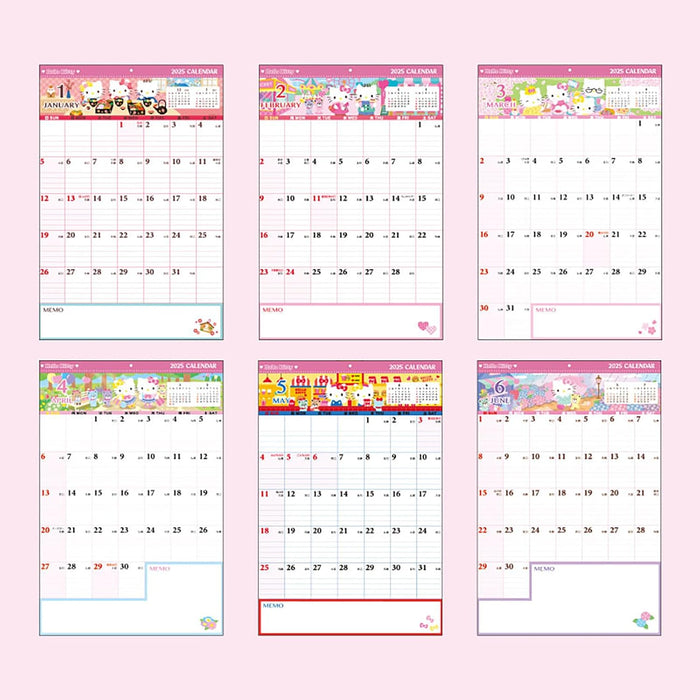 Sanrio Writable Calendar 2025 Hello Kitty Wall Calendar 454192