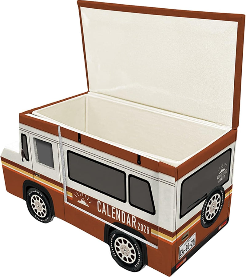 Greeting Life 2026 Desk Calendar Car Box Camper Van C-1735-TK