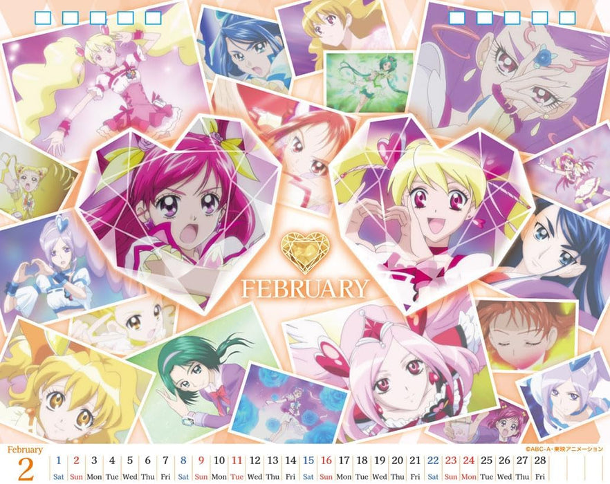 Toei Animatio 2025 Pretty Cure All Stars Desk Calendar CL-018