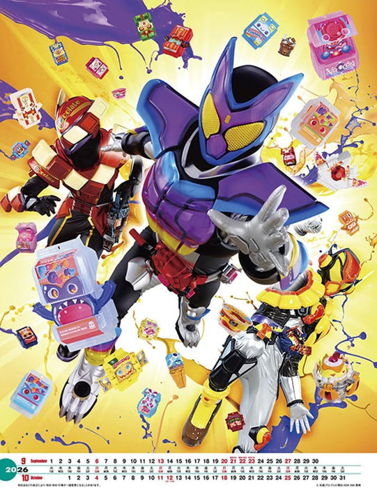 Toei Drama Kamen Rider ZEZTZ & Kamen Rider GAVV 2026 Calendar A2 CL-064