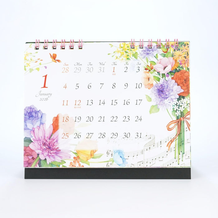Frotia 2026 Desk Calendar Modern Flowers S CAL-222
