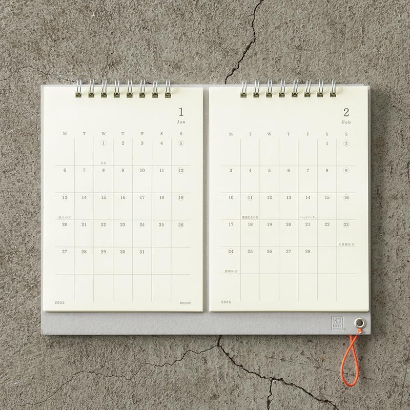 Midori 2025 Desk Calendar MD Calendar Twin 31343006