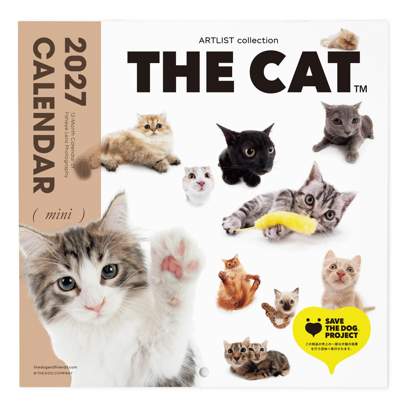 THE CAT 2027 Wall Calendar Mini Size [All Stars]