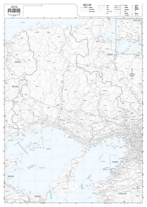 Prefecture Map Hyogo (Prefecture Map 28)