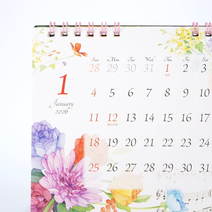 Frotia 2026 Desk Calendar Modern Flowers S CAL-222