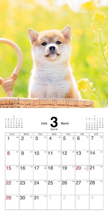 Mameshiba no Kimochi Calendar 2026