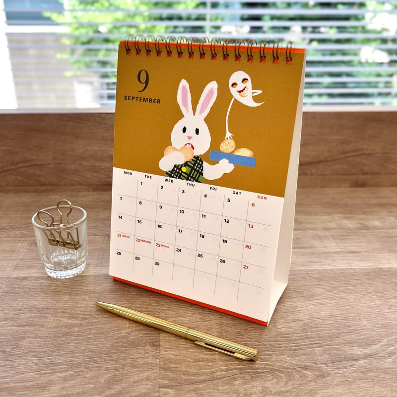 Gakken Sta:Ful 2026 Calendar Keiko Sena Megane Usagi Desk Calendar M10503