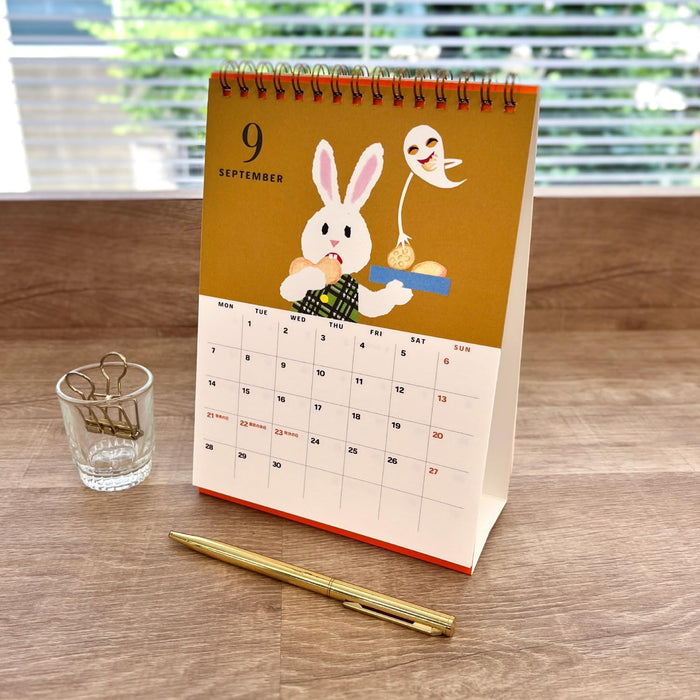 Gakken Sta:Ful 2026 Calendar Keiko Sena Megane Usagi Desk Calendar M10503