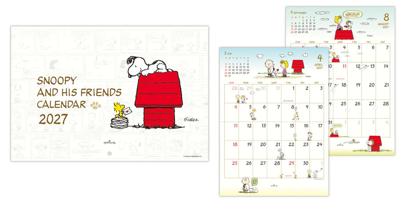 Hallmark Snoopy 2027 Wall Calendar Small 853327
