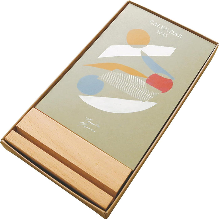 EL COMMUN MATOKA 2026 Desk Calendar Wooden Stand Life CAL-143